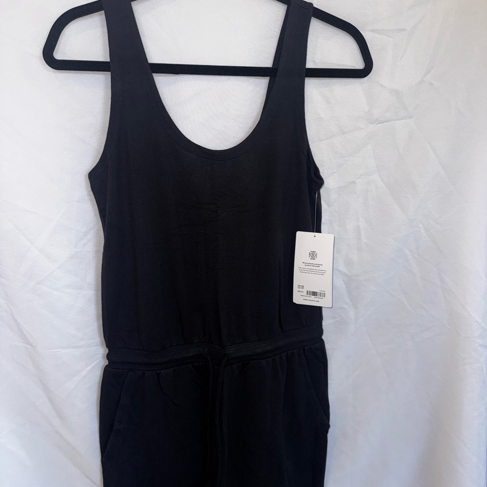 Athleta Black Sleeveless Drawstring Waist Jumpsuit NWT - Picture 5 of 8